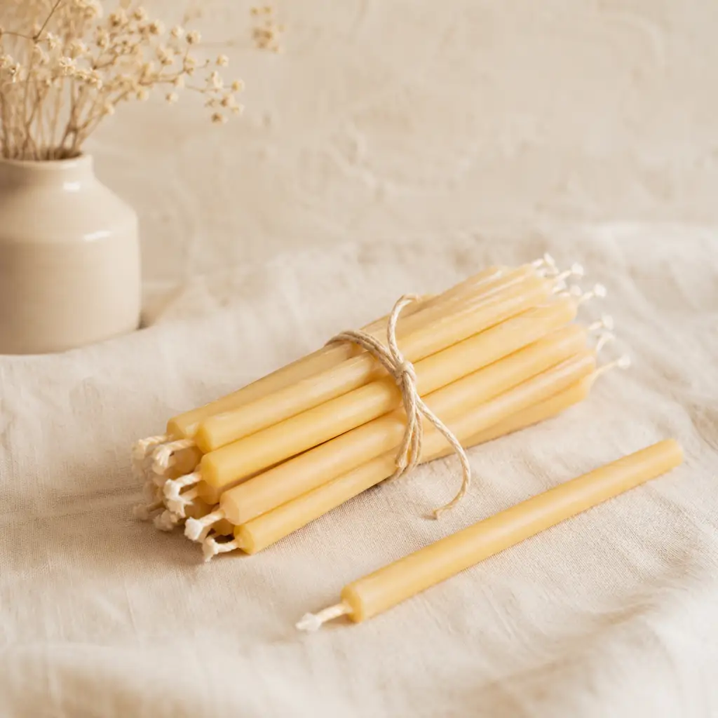 Beeswax birthday candles